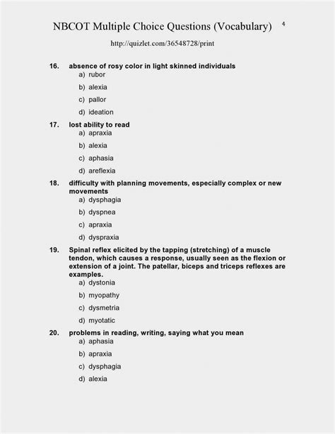 free multiple choice test templates